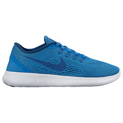 Nike Free RN Women's Running Shoes, Blue/White
